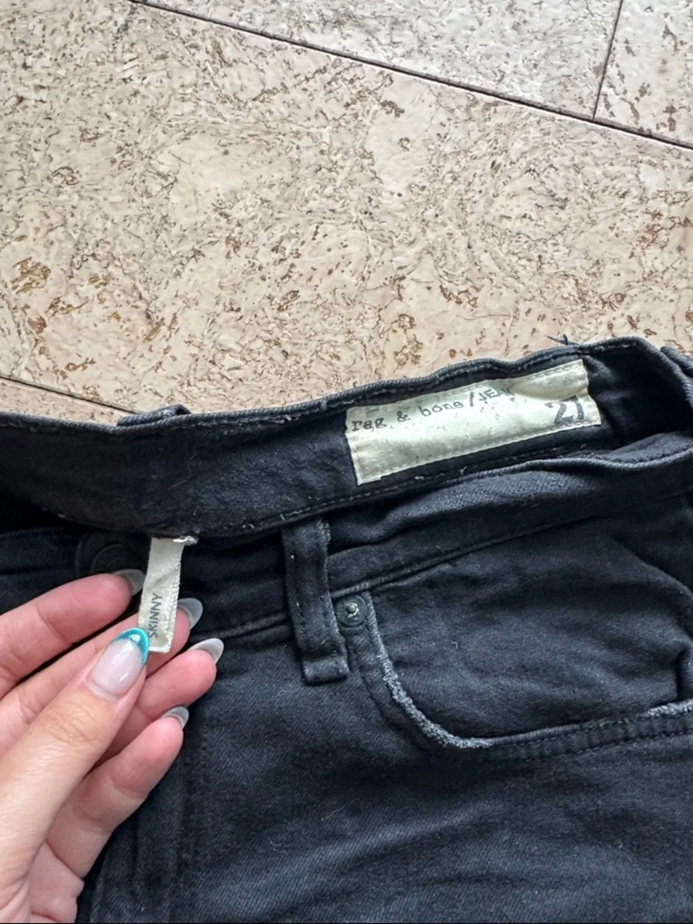 👖Rag & bone Black Skinny Jeans 👖 - Picture 6 of 13